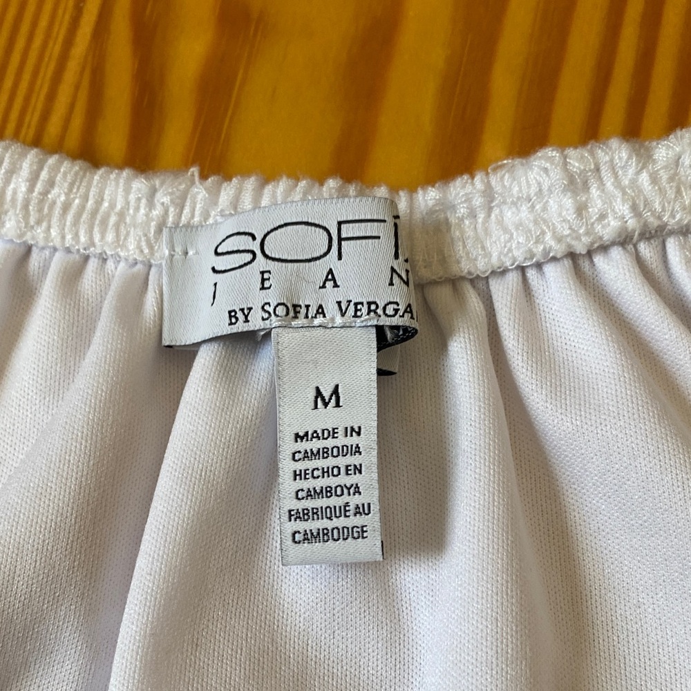 Sofia by Sofia Vergara White Eyelet Blouse - image 2